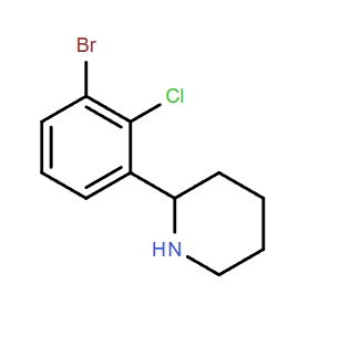 2-(3-溴-2-氯苯基)哌啶