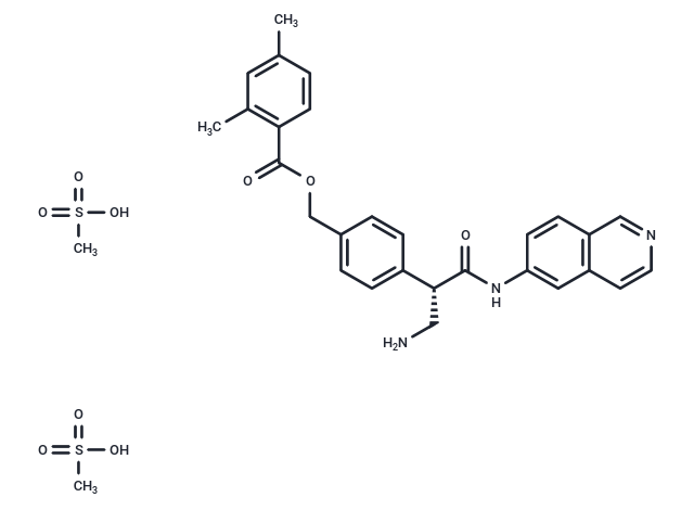 化合物 Netarsudil mesylate|T10358L2|TargetMol