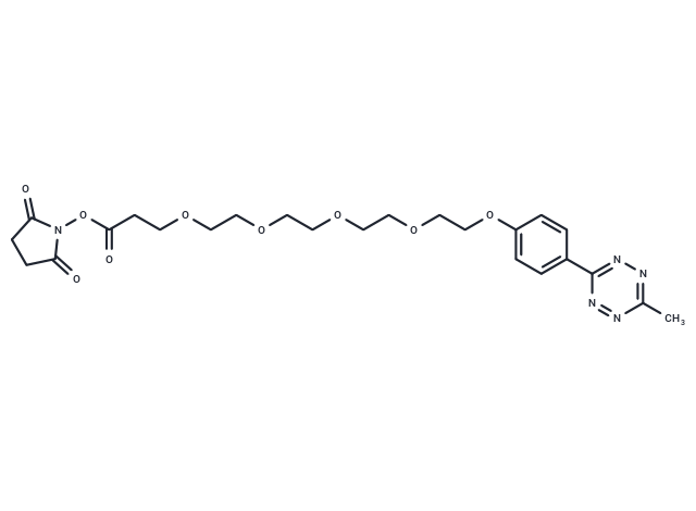 化合物 Methyltetrazine-PEG5-NHS ester|T16060|TargetMol