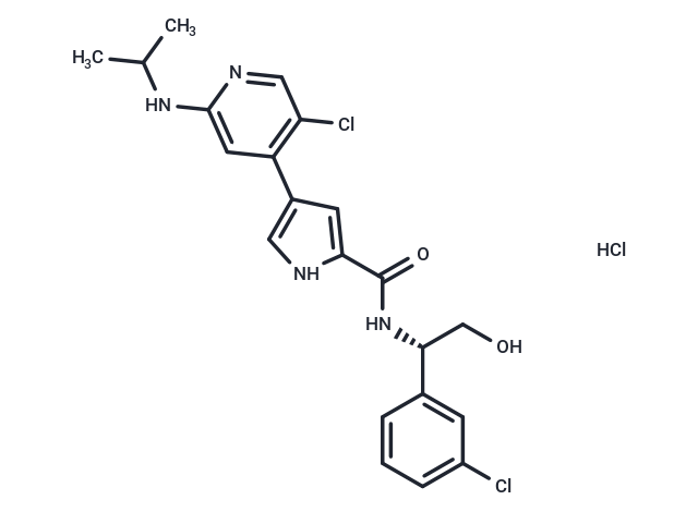 化合物 Ulixertinib hydrochloride|T7005L|TargetMol