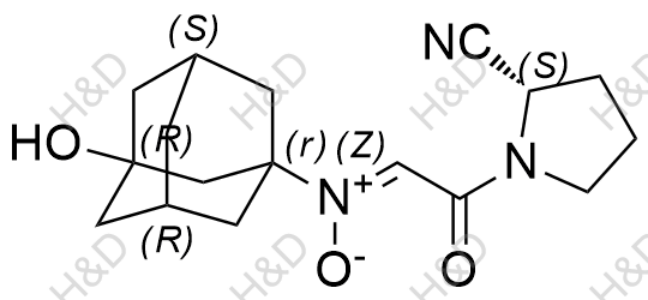 (1r,3R,5R,7S,Z)-N-(2-((S)-2-cyanopyrrolidin-1-yl)-2-oxoethylidene)-3-hydroxyadamantan-1-amine oxide	维格列汀杂质ZA5	