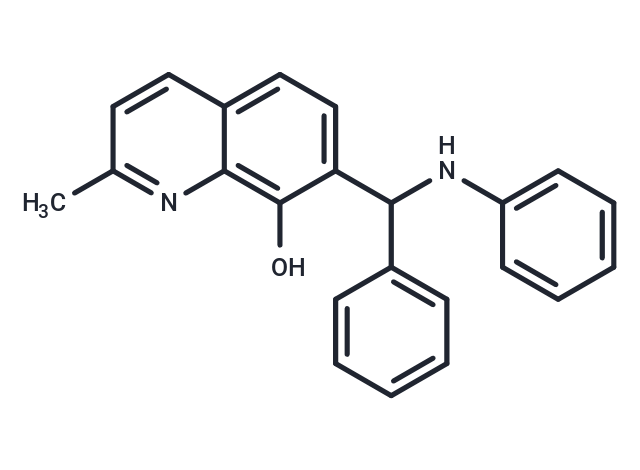 7-(ALPHA-苯胺基苄基)-2-甲基-8-喹啉醇|T21578