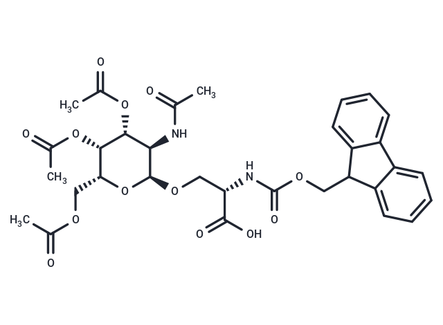 化合物 Fmoc-Ser(O-α-D-GalNAc(OAc)3)-OH|T7643|TargetMol