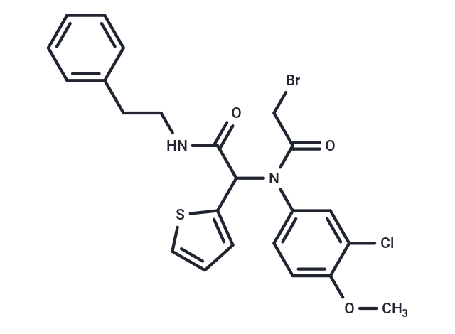 化合物 2-Thiopheneacetamide, α-[(2-bromoacetyl)(3-chloro-4-methoxyphenyl)amino]-N-(2-phenylethyl)-|T9607|TargetMol