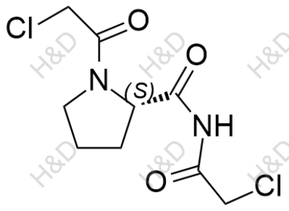 (S)-N,1-bis(2-chloroacetyl)pyrrolidine-2-carboxamide	维格列汀杂质39	