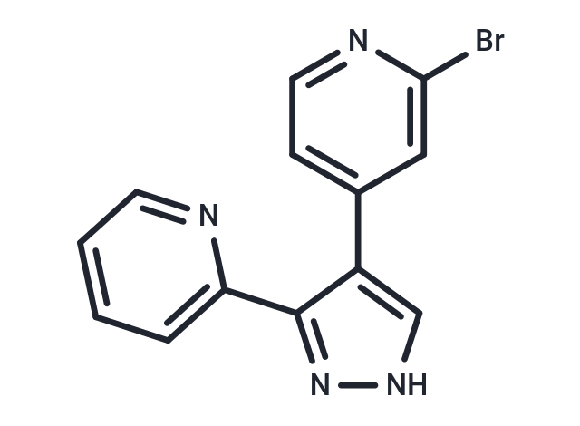 2-Bromo-4-(3-(pyridin-2-yl)-1H-pyrazol-4-yl)pyridine|T90421|TargetMol