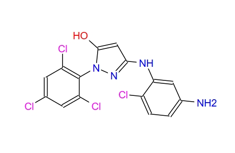 1-(2',4',6'-三氯苯基)-3-(2'-氯-5'-氨基苯胺基)-5-吡唑酮