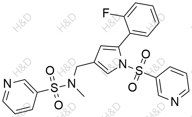 N-((5-(2-fluorophenyl)-1-(pyridin-3-ylsulfonyl)-1H-pyrrol-3-yl)methyl)-N-methylpyridine-3-sulfonamide?;	沃诺拉赞杂质Z-4	