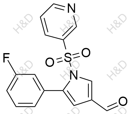 5-(3-fluorophenyl)-1-(pyridin-3-ylsulfonyl)-1H-pyrrole-3-carbaldehyde	沃诺拉赞杂质50	