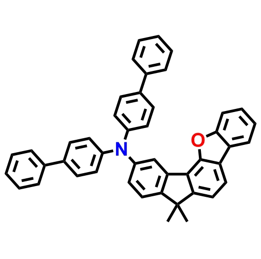 1616706-52-5 ；N,N-二([1,1'-联苯]-4-基)-7,7-二甲基-7H-芴[4,3-b]苯并呋喃-10-胺