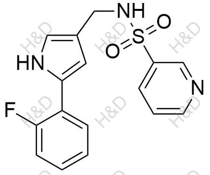 N-((5-(2-fluorophenyl)-1H-pyrrol-3-yl)methyl)pyridine-3-sulfonamide	沃诺拉赞杂质65	