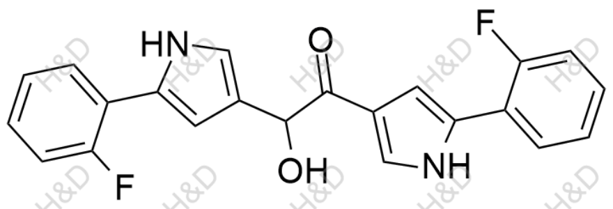 1,2-bis(5-(2-fluorophenyl)-1H-pyrrol-3-yl)-2-hydroxyethanone	沃诺拉赞杂质84	