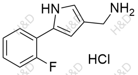 (5-(2-fluorophenyl)-1H-pyrrol-3-yl)methanamine hydrochloride	沃诺拉赞杂质88（盐酸盐）	