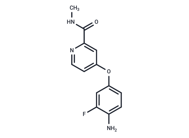 化合物 4-(4-Amino-3-fluorophenoxy)-N-methylpicolinamide|T66390|TargetMol