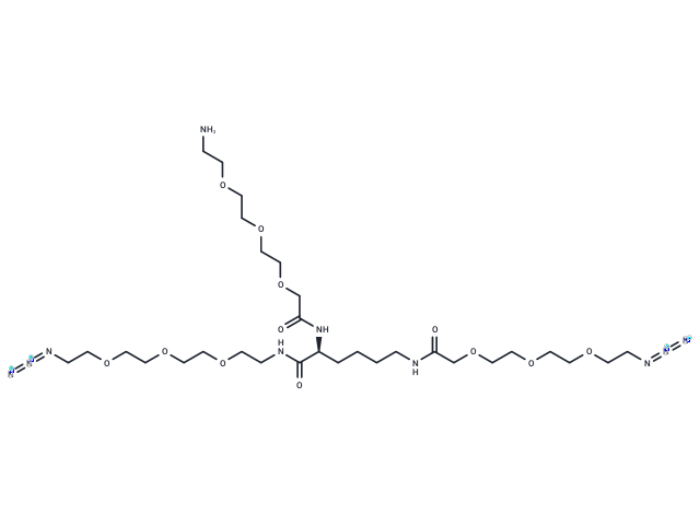 化合物 Amine-PEG3-Lys(PEG3-N3)-PEG3-N3|T77887|TargetMol