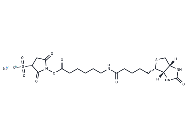 化合物 Sulfo-NHS-LC-Biotin钠盐|T39340|TargetMol