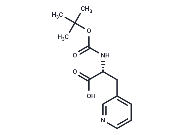 化合物 Boc-3-(3-pyridyl)-D-Ala-OH|T65405|TargetMol