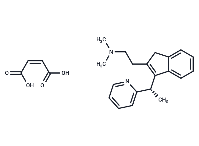 (S)-(+)-Dimethindene 马来酸盐|T23297|TargetMol