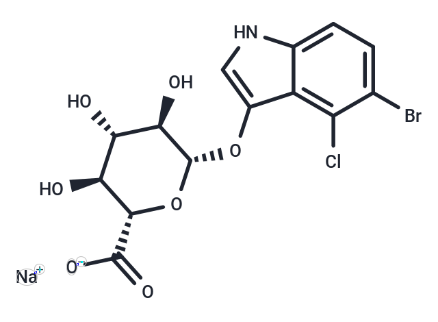 化合物 5-Bromo-4-chloro-3-indolyl-b-D-glucuronide sodium salt|T64896|TargetMol