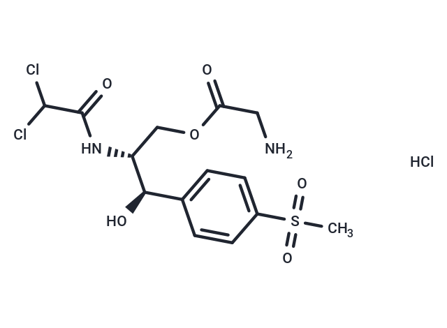 化合物 Thiamphenicol glycinate hydrochloride|T72093|TargetMol