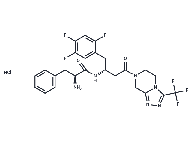 化合物 Sitagliptin fenilalanil hydrochloride|T74592|TargetMol