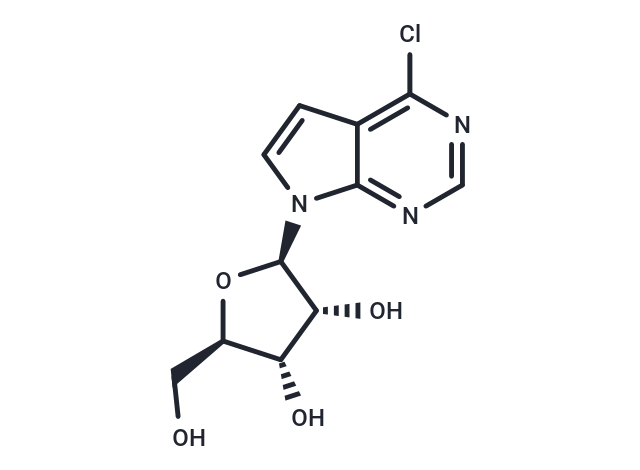 6-氯-7-脱氮-9-(Β-D-呋喃核糖基)嘌呤|T37348|TargetMol