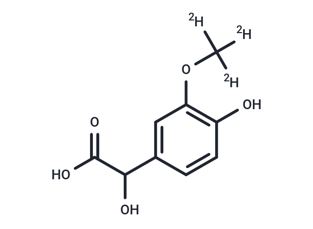 化合物 DL-4-Hydroxy-3-methoxymandelic-d3 acid|TMIH-0195|TargetMol