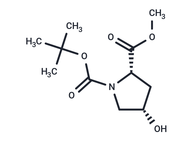 化合物 N-Boc-4-hydroxy-L-proline methyl ester|FL0195|TargetMol