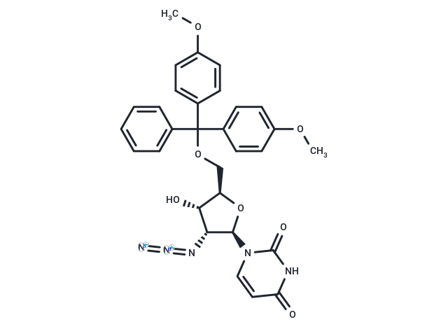 化合物 2’-Azido-2’-deoxy-5’-O-(4,4’-dimethoxytrityl)uridine|TNU0969|TargetMol