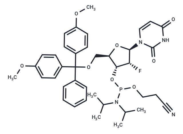 化合物 DMT-2′Fluoro-dU Phosphoramidite|T38958|TargetMol