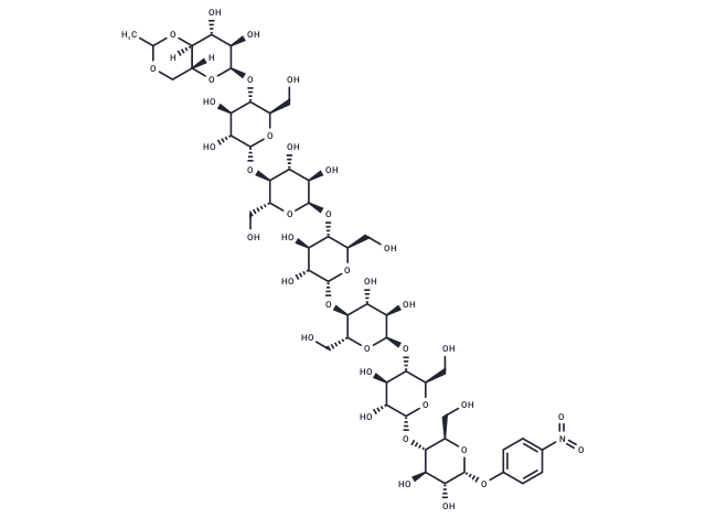 化合物 Ethylidene-4-nitrophenyl-a-D-Maltoheptaoside|T73745|TargetMol