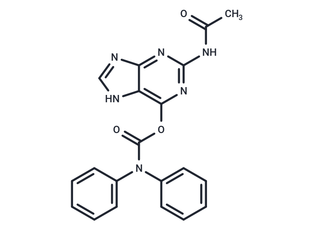 化合物 N2-acetyl-O6-(diphenylcarbamoyl)guanine|TNU0794|TargetMol