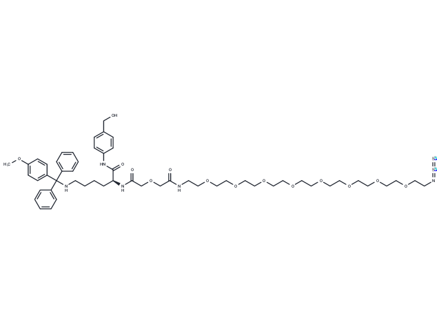 化合物 Lys(MMT)-PAB-oxydiacetamide-PEG8-N3|T77817|TargetMol