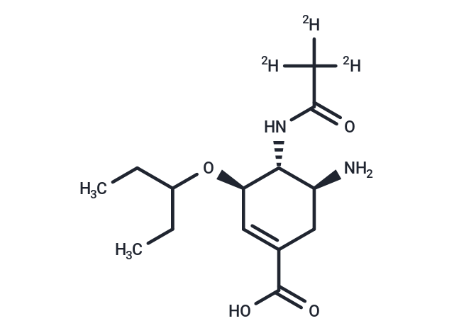 化合物 Oseltamivir-d3 acid|TMIH-0411|TargetMol