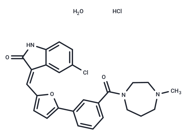 化合物 CX-6258 hydrochloride hydrate|T63589|TargetMol