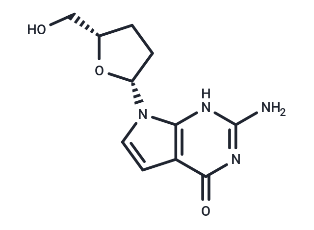 化合物 7-Deaza-2',3'-dideoxyguanosine|T60371|TargetMol