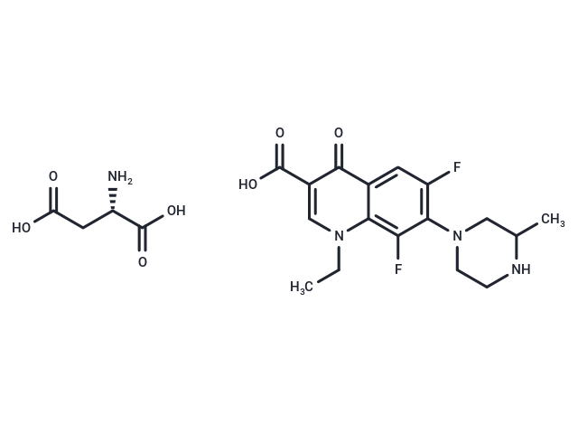 化合物 Lomefloxacin (aspartate)|T63214|TargetMol