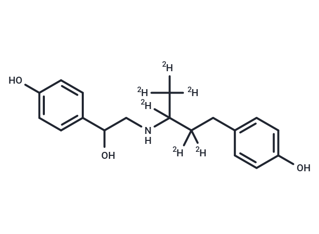 化合物 Ractopamine-d6 (Mixture of Diastereomers)|TMIH-0483|TargetMol