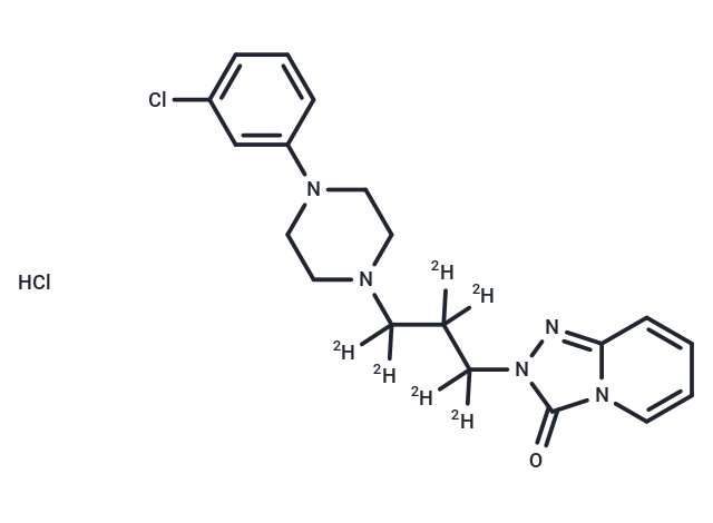 化合物 Trazodone-d6 hydrochloride|TMIH-0581|TargetMol