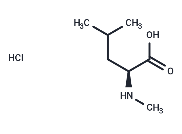 化合物 (S)-4-Methyl-2-(methylamino)pentanoic acid hydrochloride|T65227|TargetMol