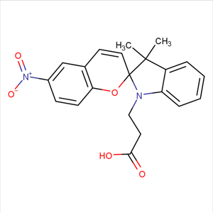 1-(beta-羧基乙基)-3,3-二甲基-6'-硝基螺(吲哚啉- 2,2'-2H-苯并吡喃)