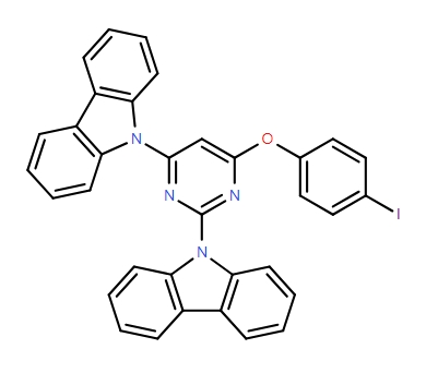 9H-Carbazole, 9,9'-[6-(4-iodophenoxy)-2,4-pyrimidinediyl]bis-