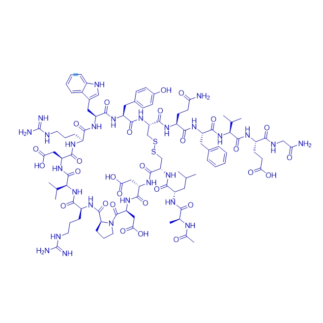 Ac-Ala-Leu-Cys-Asp-Asp-Pro-Arg-Val-Asp-Arg-Trp-Tyr-Cys-Gln-Phe-Val-Glu-Gly-NH2 (Disulfide bond)/1926163-13-4/抗凝活性多肽E-76