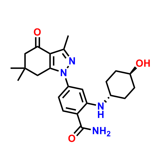 2-(反式-4-羟基环己基)氨基)-4-(3,6,6-三甲基-4-氧代-4,5,6,7-四氢-1H-吲唑-1-基)苯甲酰胺