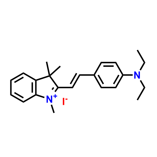 2-(4-(二乙氨基)苯乙烯基)-1,3,3-三甲基-3H-吲哚-1-鎓碘化物