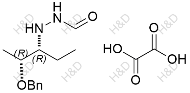 N'-((2R,3R)-2-(benzyloxy)pentan-3-yl)formohydrazide oxalate	泊沙康唑杂质63(草酸盐）	