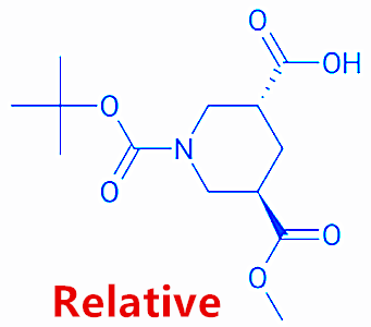 rel-(3R,5R)-1-(叔丁氧基羰基)-5-(甲氧基羰基)哌啶-3-羧酸