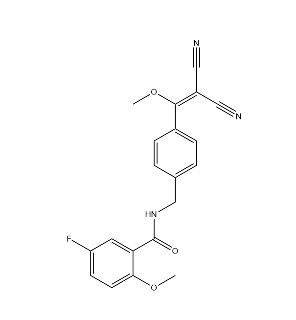 N-[[4-(2,2-二氰基-1-甲氧基-乙烯基)苯基]甲基]-5-氟-2-甲氧基苯甲酰胺