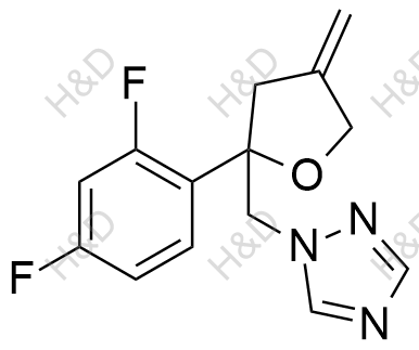 1-((2-(2,4-difluorophenyl)-4-methylenetetrahydrofuran-2-yl)methyl)-1H-1,2,4-triazole	泊沙康唑杂质SJ