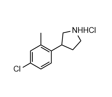 3-（4-氯-2-甲基苯基）吡咯烷盐酸盐